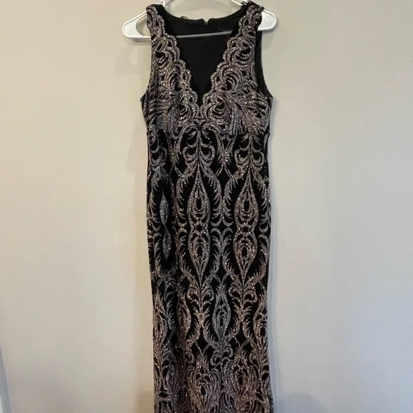 slim fit dress slacks BABARONI Black Prom Dress with Off The Shoulder Tiered Skirt and Slit